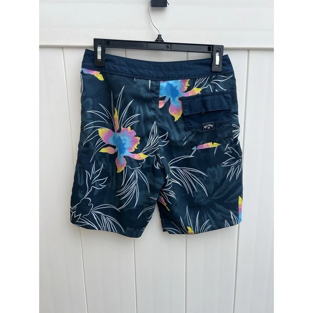Billabong Recycled Sundays Pro Board Shorts Floral Swim Trunks Mens Size 27